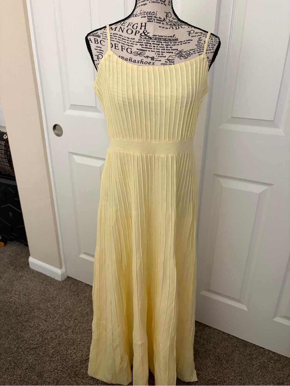 Showpo Spaghetti Strap Yellow Maxi Dress